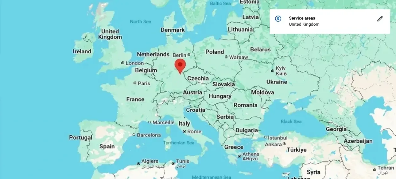 Google Business Profile map pin landing near Nuremberg in Germany instead of the UK